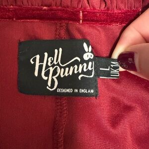 Hell Bunny Deep Red Dress w/ gold moon and stars design. Worn once.